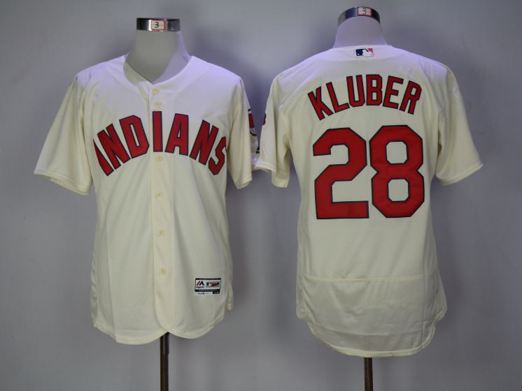 Men Cleveland Indians #28 Corey Kluber Gream Elite MLB Jerseys